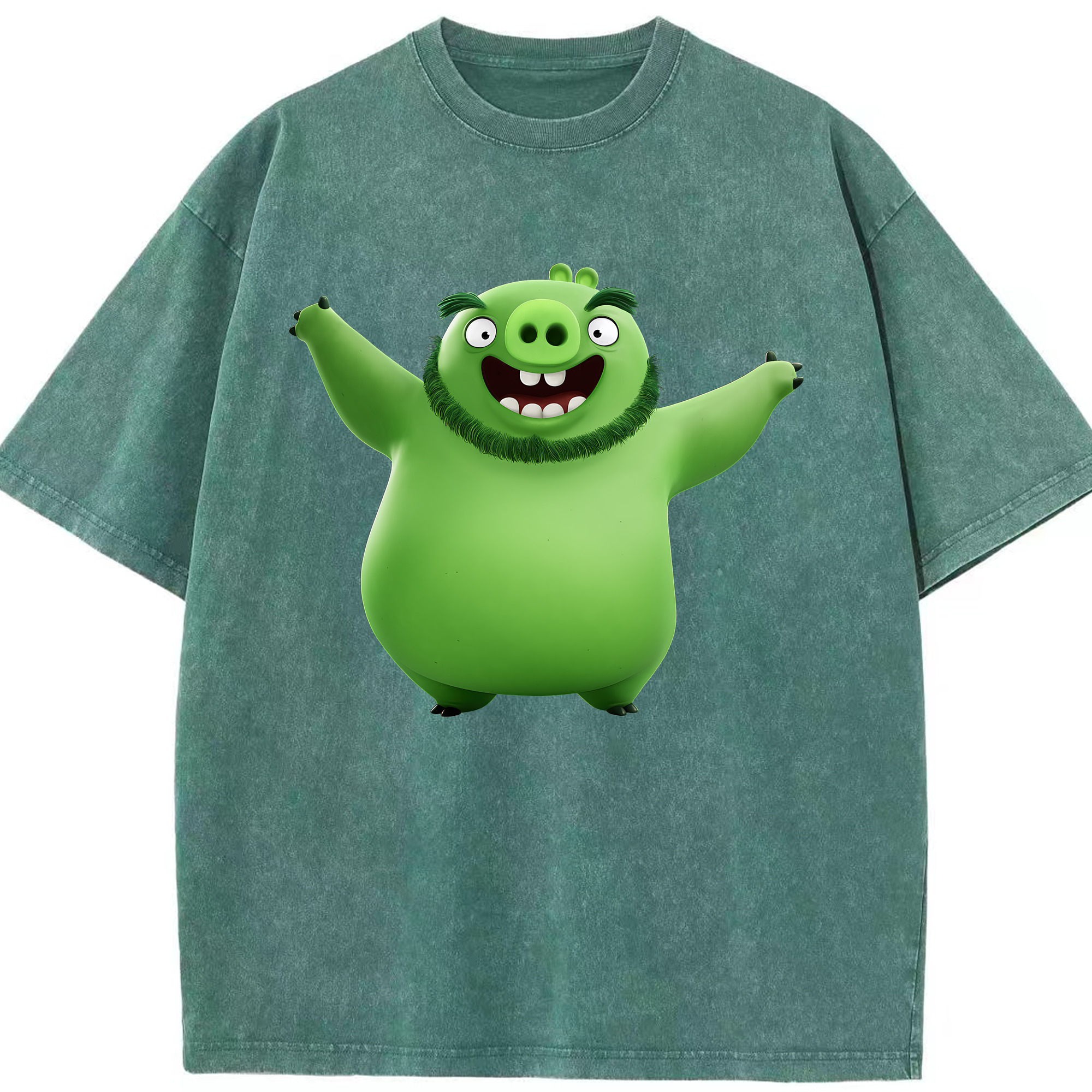 （画像用） Angry Birds アングリーバード 綿100% ヴィンテージ風 半袖Tシャツ（フロントプリント）